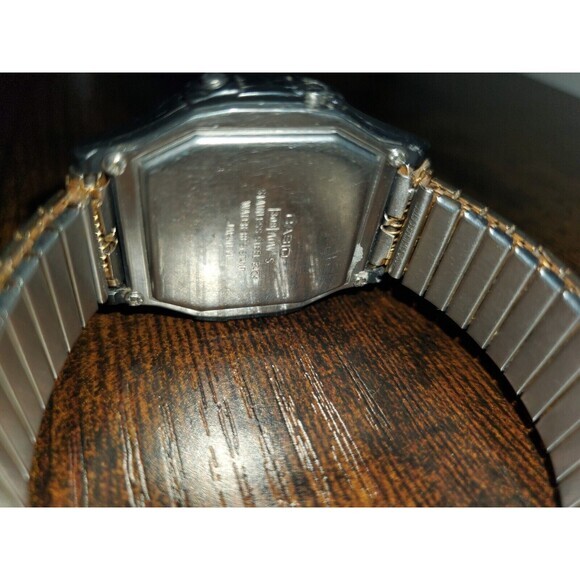 Casio Quartz Analog Digital Watch Water Resist 50M Alarm Black Gold Parts Only - Picture 10 of 10